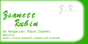 zsanett rubin business card